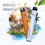 ISK032 บุหรี่ไฟฟ้าแบบใช้แล้วทิ้ง 1000 พัฟ Puff Disposable POD Thailand