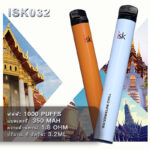 ISK032 บุหรี่ไฟฟ้าแบบใช้แล้วทิ้ง 1000 พัฟ Puff Disposable POD Thailand