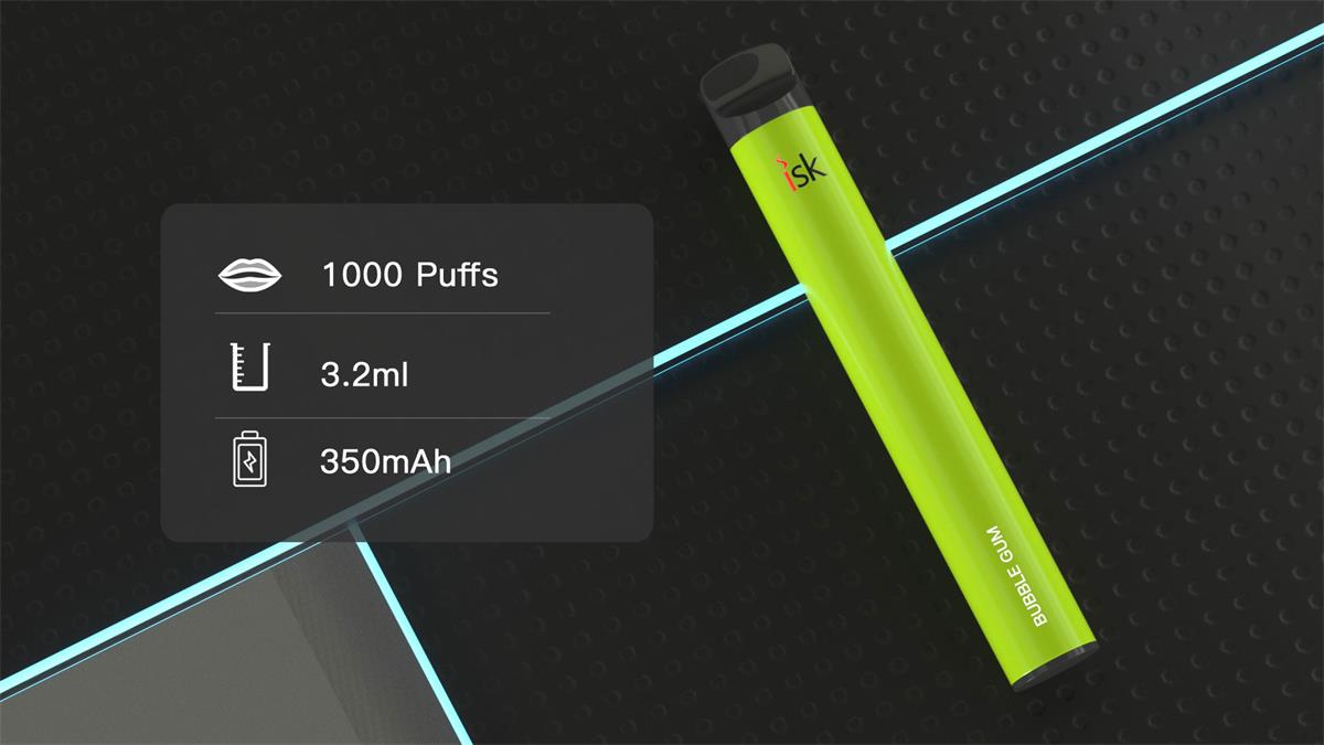 ISK032 บุหรี่ไฟฟ้าแบบใช้แล้วทิ้ง 1000 พัฟ Puff Disposable POD Thailand